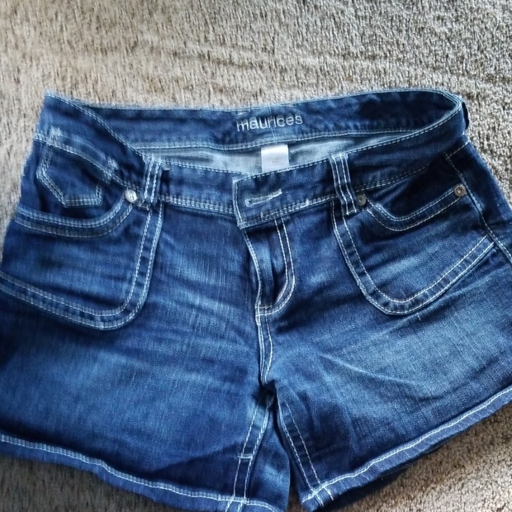 Maurice denim shorts size 7/8